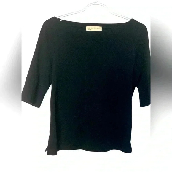 Jones  New York, 100% Soft, Stretchy Cotton. 1/2 Sleeve Top - Picture 1 of 6